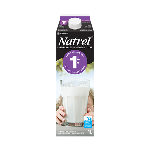 Lait 1% 1L Natrel Finement Filtré