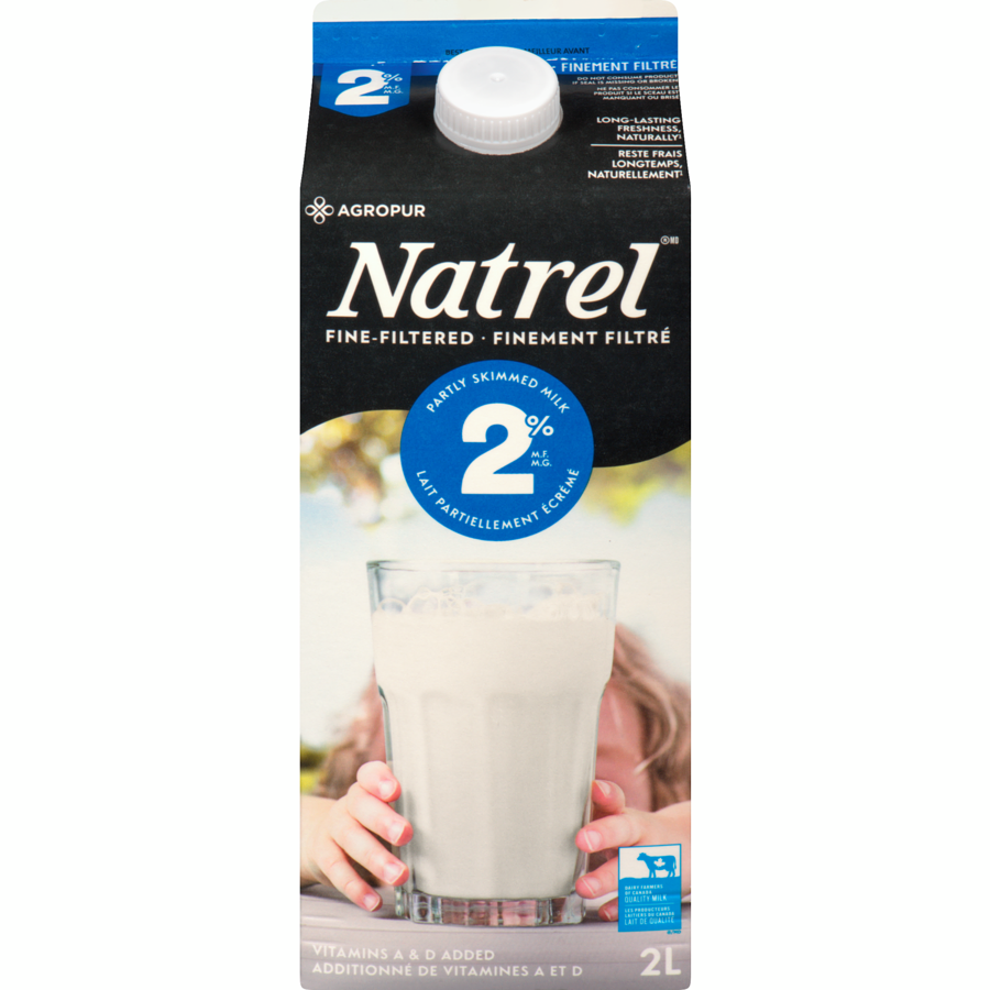 Lait 2% 2L avec bouchon Natrel