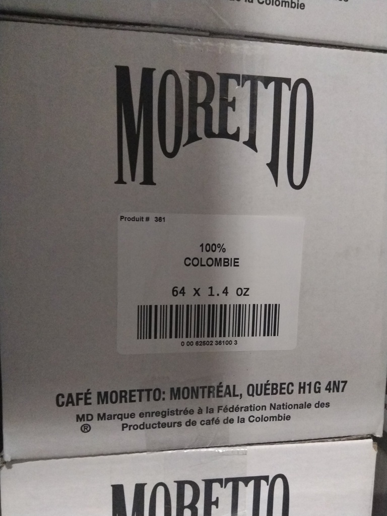 Café Moretto 100% Colombien 64X1.4