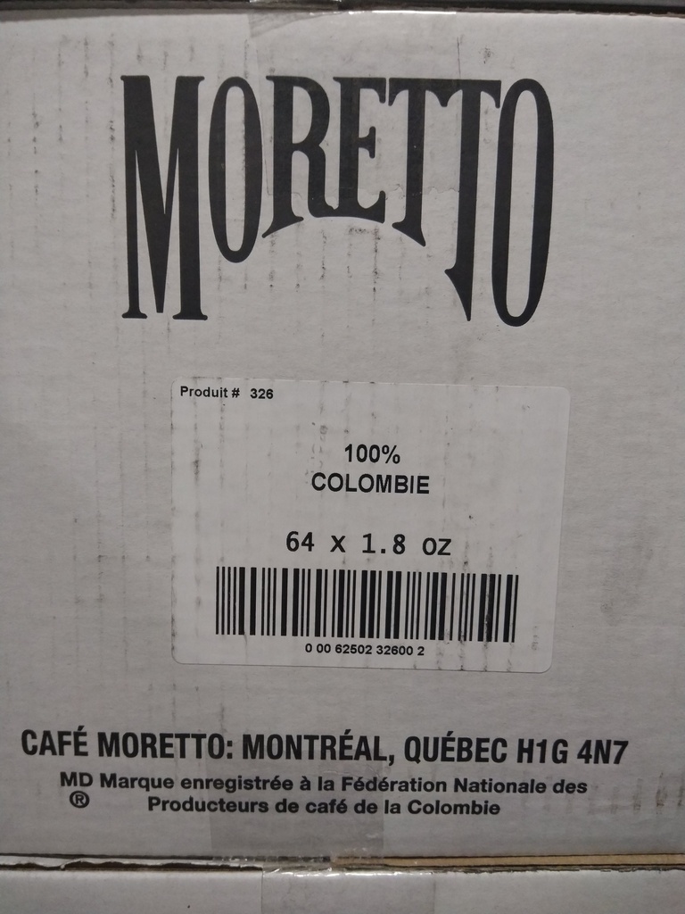 Cafe Moretto 100% Colombien 64X 1.8