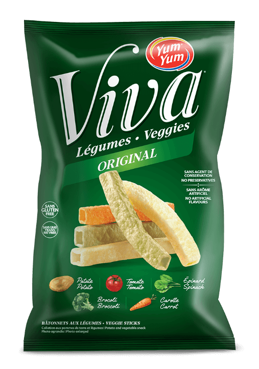 Chips Yum Yum Bâtonnet 5 legumes Viva 38g