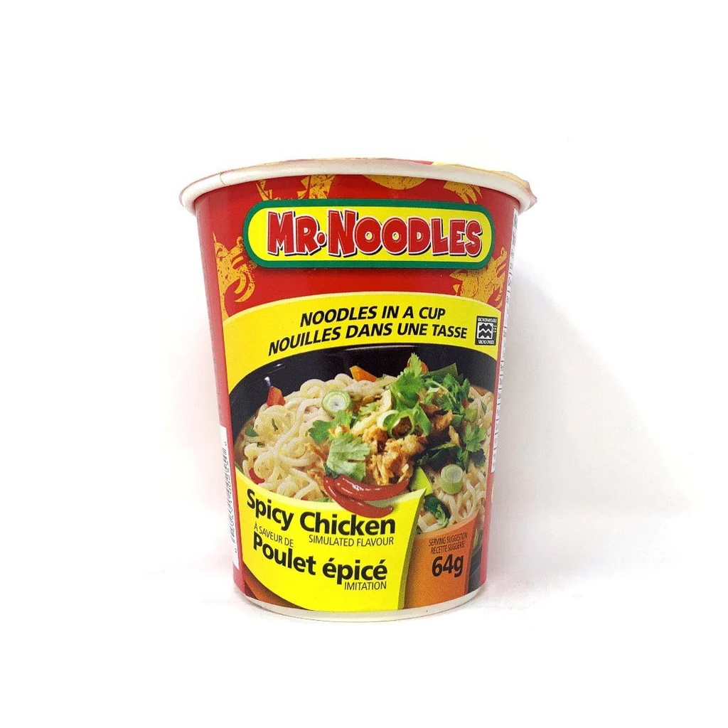Mr Noodles poulet épicé collation instant 64g