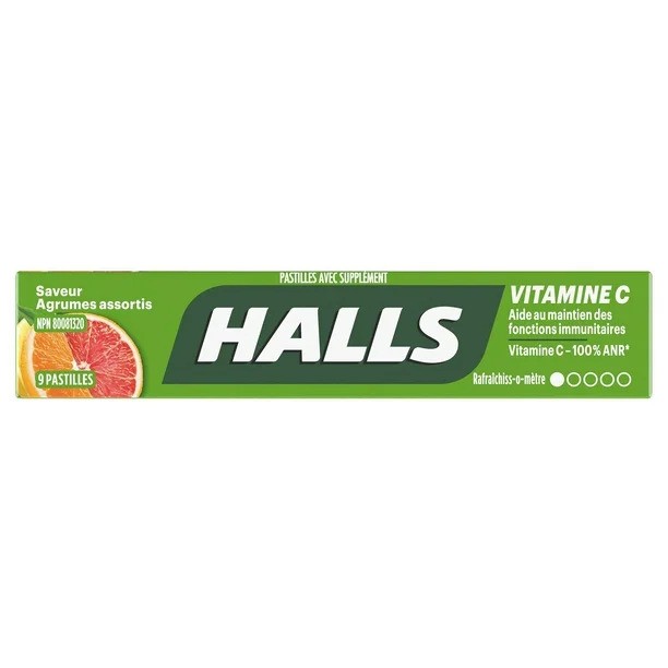 Halls Agrumes Assorties (9 pastilles)