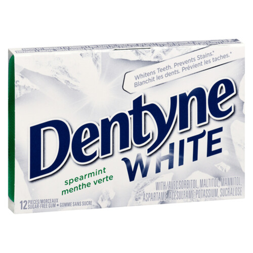 Dentyne White menthe verte