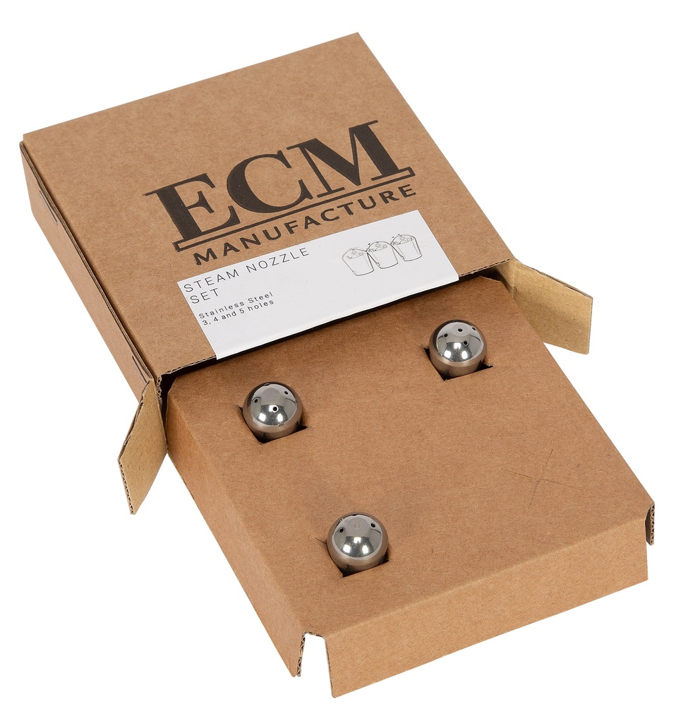 ECM Steam Nozzle Set, 3 Units (3,4 and 5 hole nozzles)