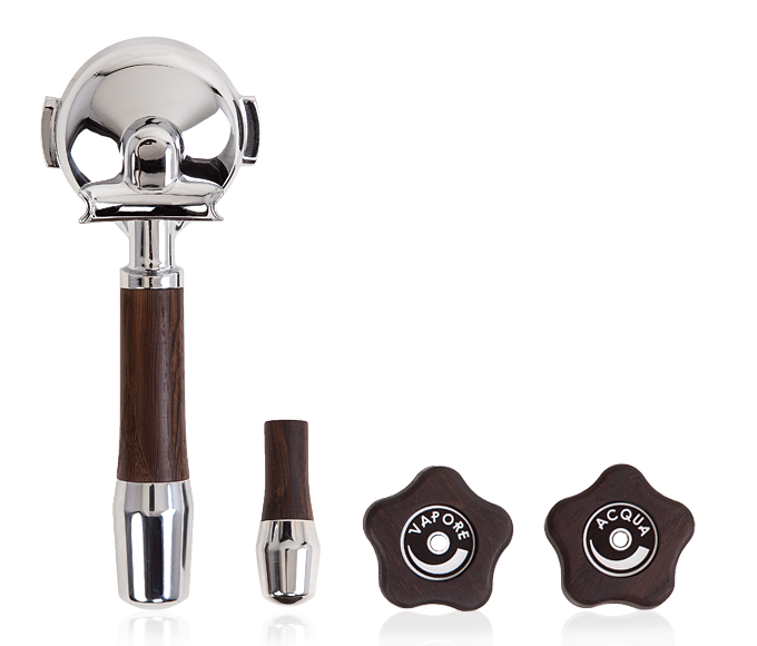 Kit de poignées en bois pour poignées rotatives- Chêne fumé