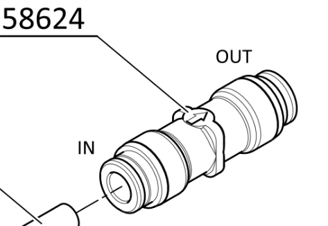 Check valve 6 - 6 PPSU (Römer)