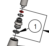 Adapter Steam nozzle/Hot water with rings