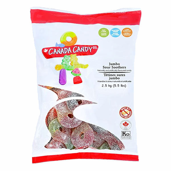 Tetines clefs Sures Canada Candy 2.5 Kg Unite