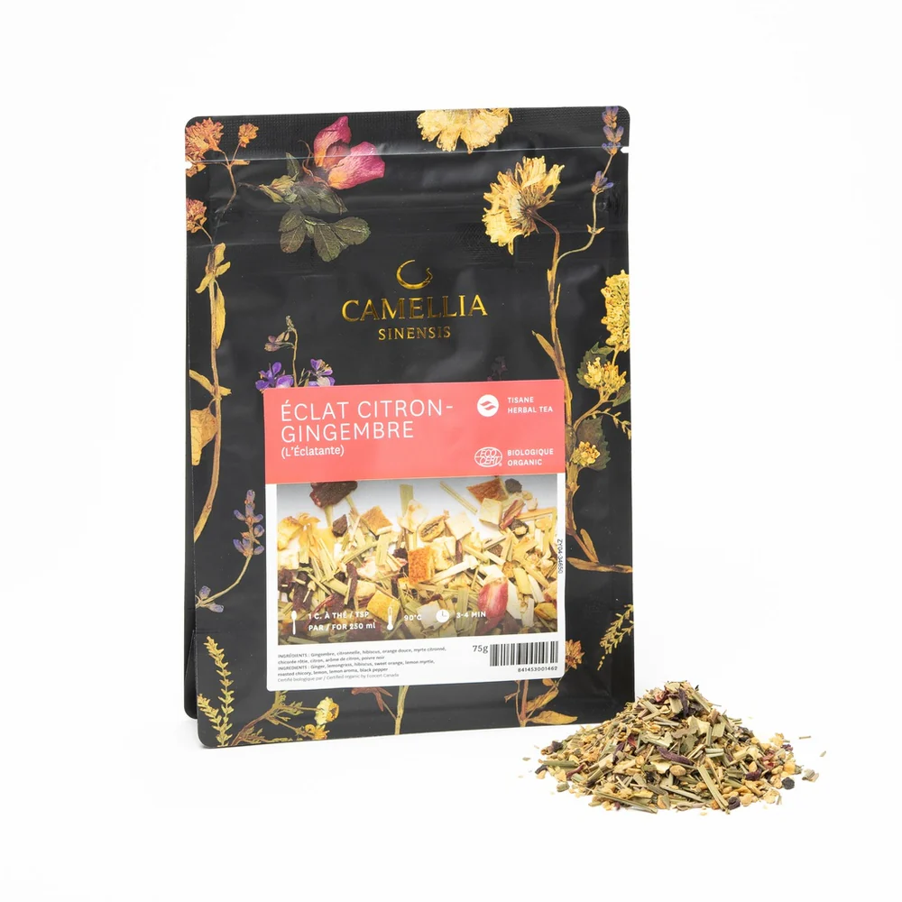 Camellia Sinensis - Éclat citron Gingembre bio (sac de 75g) 