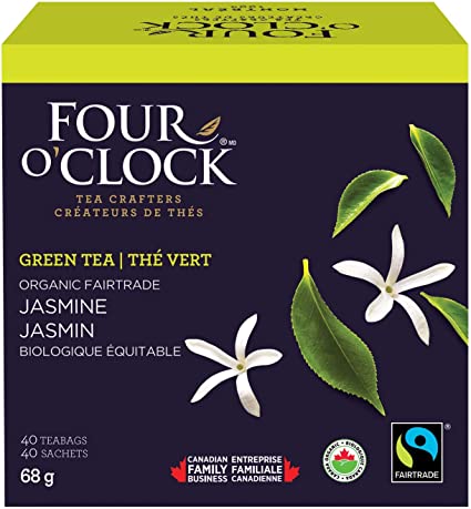 Thé Four O'clock Vert Jasmin bio équitable 16u