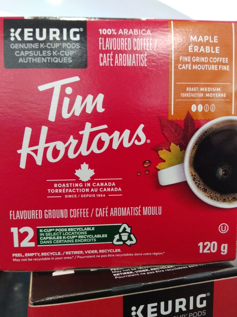 Tim Hortons Erable 12 Unites