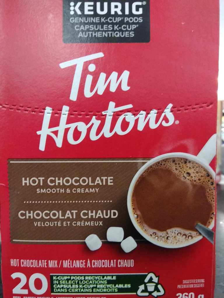 Tim Hortons Melange A Chocolat Chaud 20 Unites