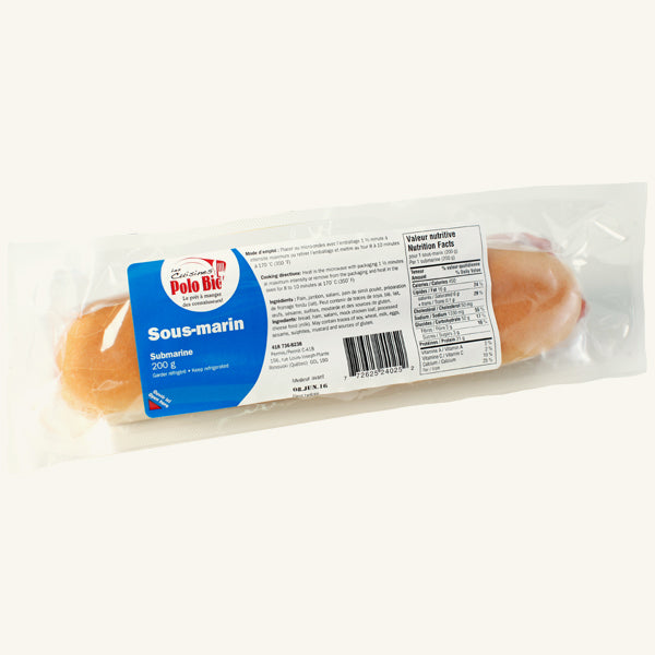 Sous-Marin Regulier Polo Bic 200g