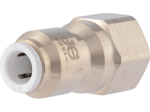 John Guest 3/8 Tube - 1/4 Flare Brass