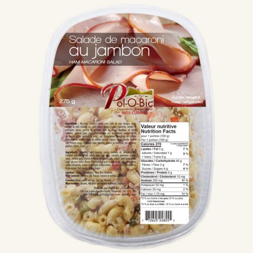 Salade Macaroni Jambon Polo Bic 275g