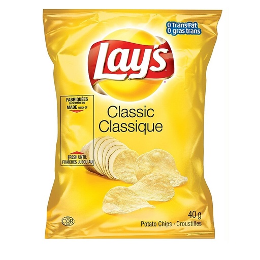[CP22138UN] Chips Lays Régulier 40g