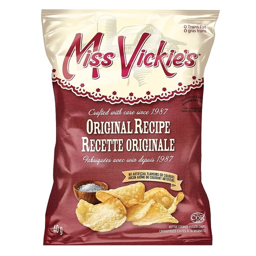 [CP22125UN] Chips Miss Vickies Regulier 40Gr