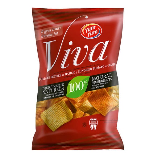 [CP0456UN] Chips Yum Viva Tomate Basilic 38g