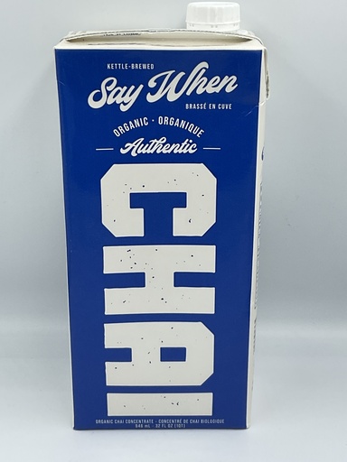 [SAW-ORGCHAI] Say When Concentré organique authentique de chai