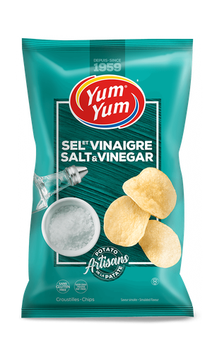 [2283] Yum Yum Salt and Vinegar Chips 60g