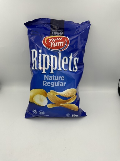 [2287] Chips Yum Yum ripplets nature 60g