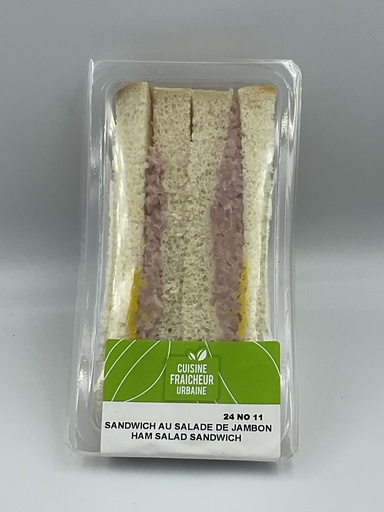 [CF1825] S-V Sandwich salade au jambon sur pain blanc