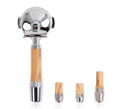 [AC100053-00] ECM Handle Set Lever Valve, olive wood