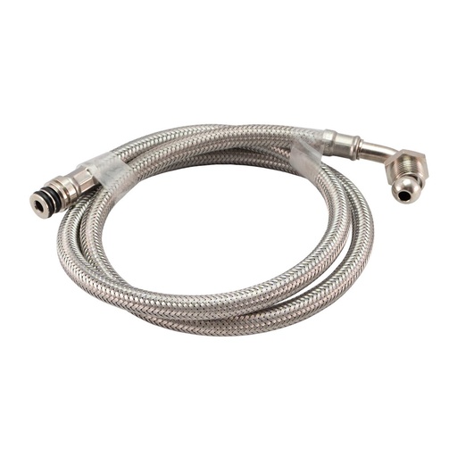 [69000730] Tuyau flex inox G 3/8 M coudé - quick connect