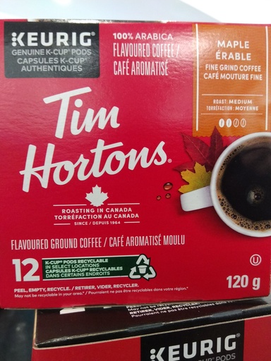 [61-16482UN] Tim Hortons Erable 12 Unites