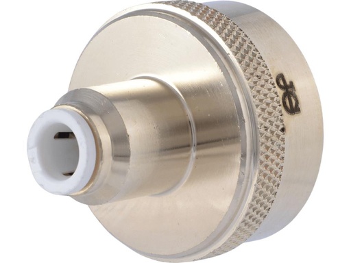 [NC2098LF] John Guest Garden Hose Brass 1/4 Tube - 3/4 Nh