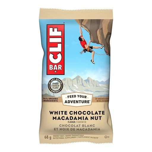[12424UN] Barre Cliff Choco Blanc Macadam 68g
