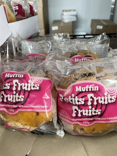 [3419K] Muffin Cookie Fruits Un 150Gr