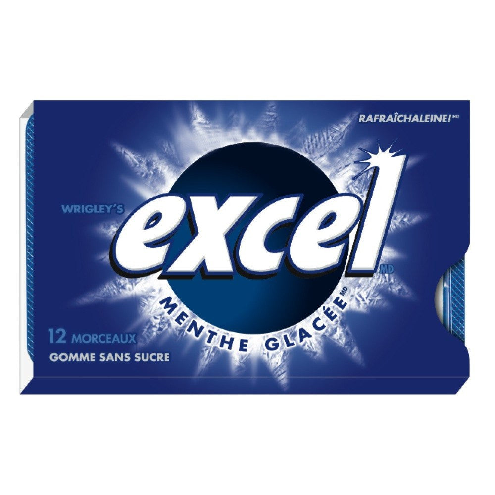 Gomme Excel Menthe Glacée Bleu Foncé