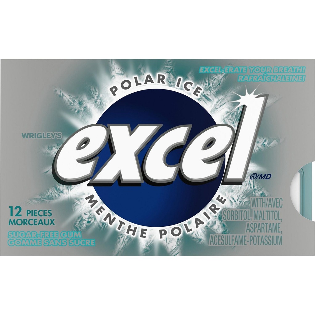 Gomme Excel Menthe Polaire Grise