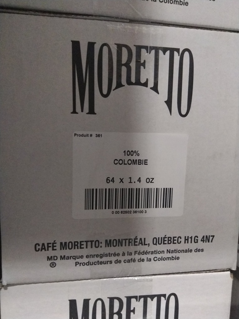 Cafe Moretto 100% Colombien 64X 1.4