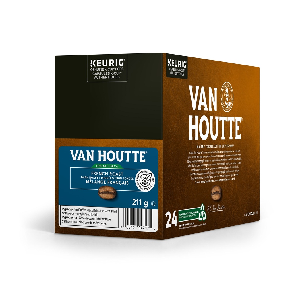 Van Houtte Melange Francais Decafeine Noir 24 unites