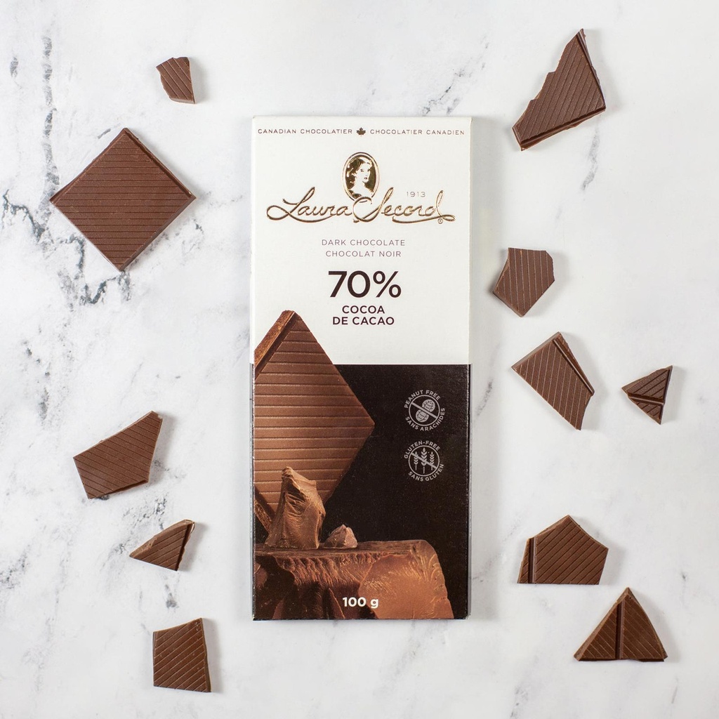 Chocolat Laura Secord Noir 70% 100g