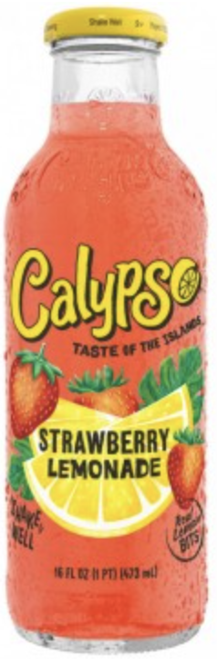 Jus limonade fraise Calypso 473ml