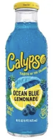 Jus limonade framboise bleue Calypso 473ml