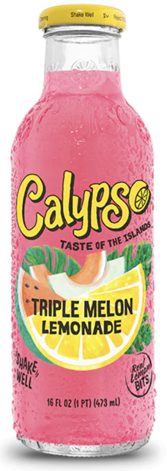 Calypso triple melon lemonade juice 473ml