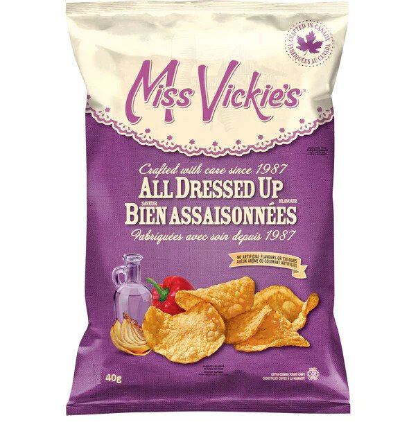 Miss Vickies Well Seasoned Chips 40g