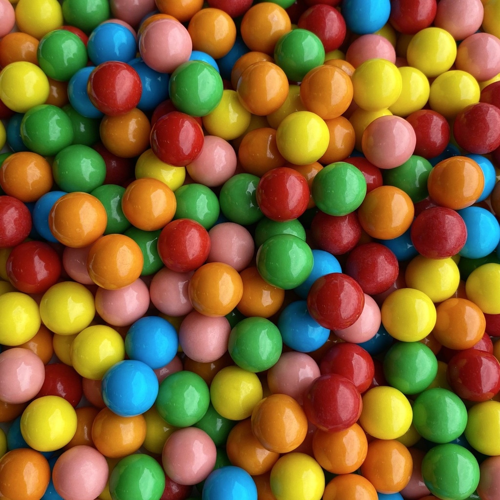 GOMMES BUBBLE MAX MINI  10KG-15117 14mm 6 COULEURS