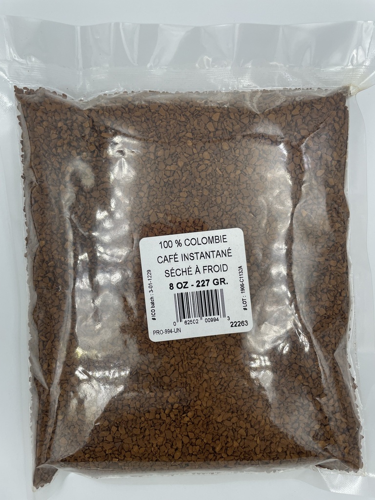 Café Naturel 100% Colombie Café Instantané Séché à Froid 12X8oz (copie)