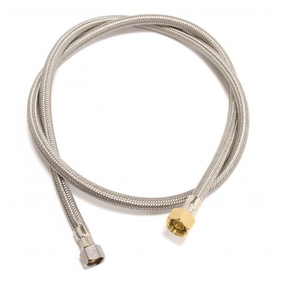 Tuyau Renforcé en acier inoxidable 3/8 BSP x 3/8 Compression (55553)