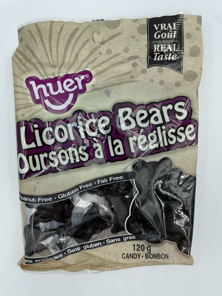 Huer oursons réglisses noires120g