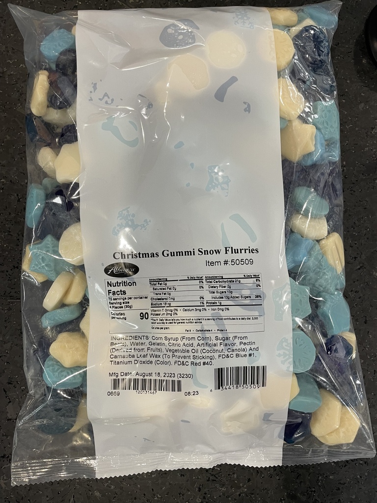 Christmas Gummi Snow flurries albanese 2.27 Kg (50509)