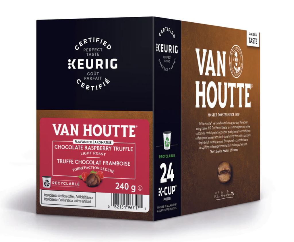 Van Houtte chocolate raspberry truffle 24 unites