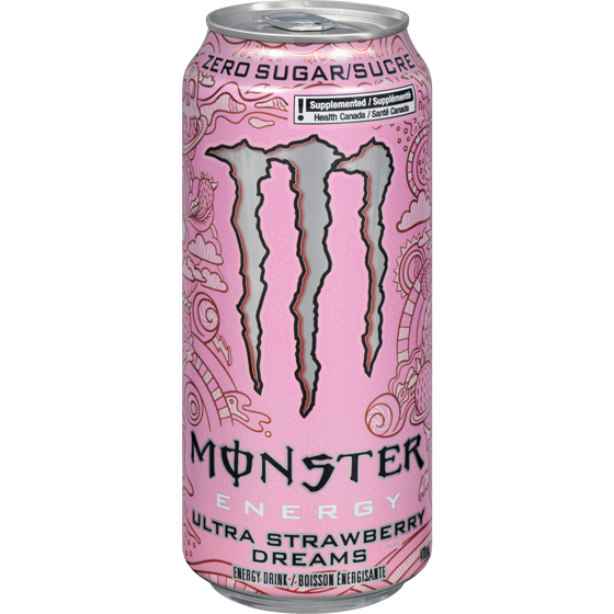 Monster Ultra Strawberry Dreams (zéro sucre) 473ml