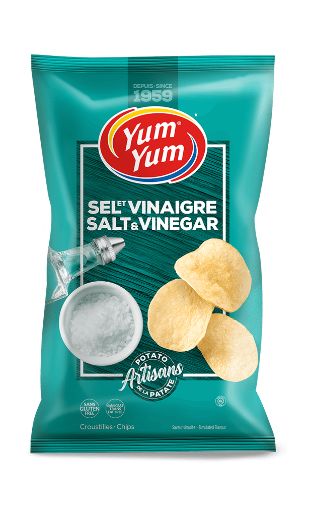Yum Yum Salt and Vinegar Chips 60g
